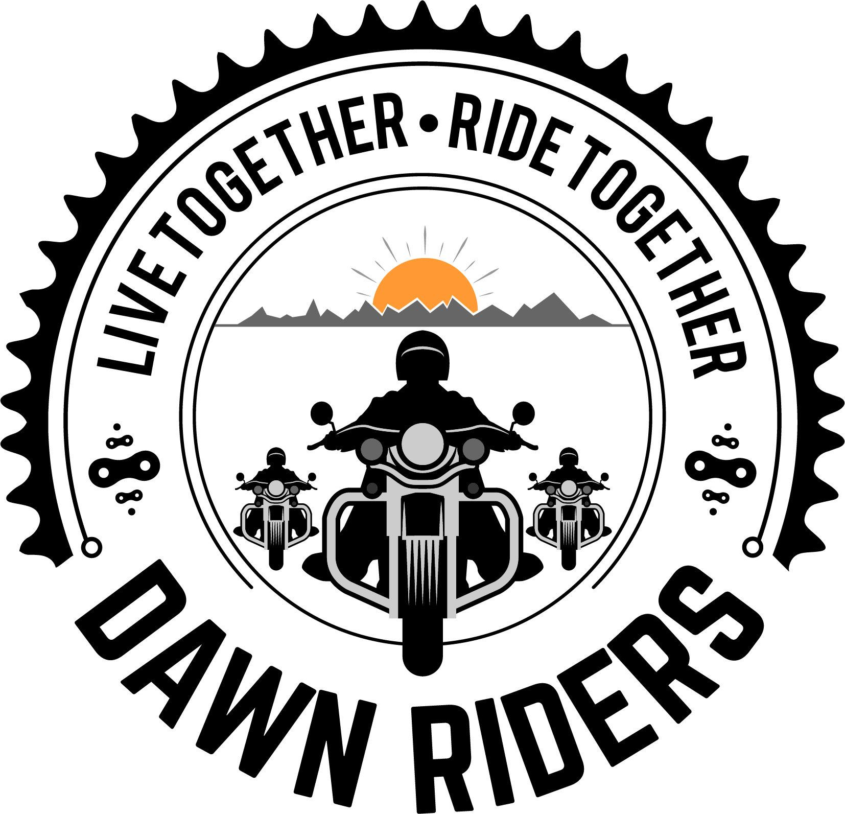 Dawn Riders Logo for White Background - AMIT HB