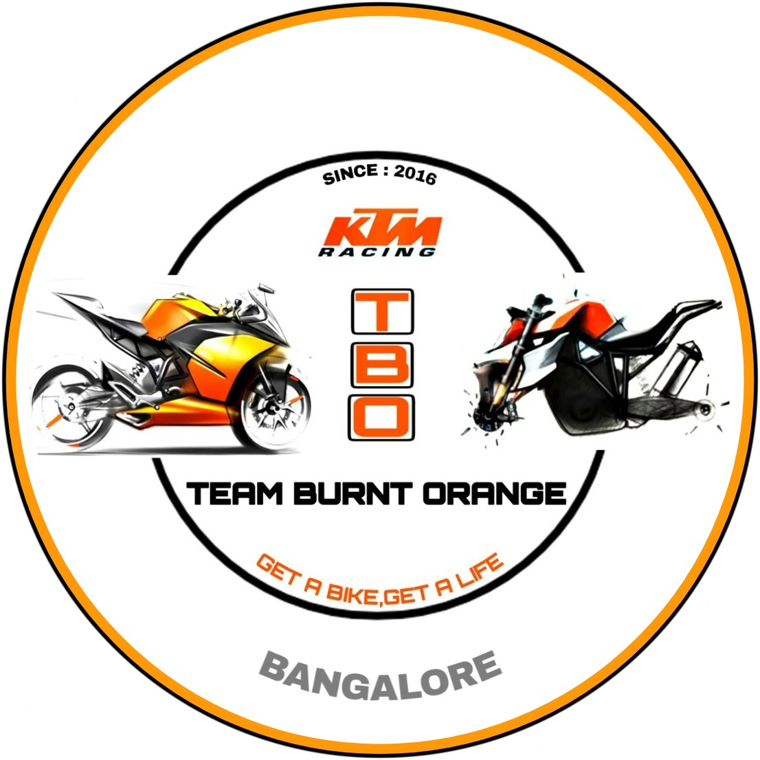 Team Burnt Orange Logo (2) - The Bikoholic